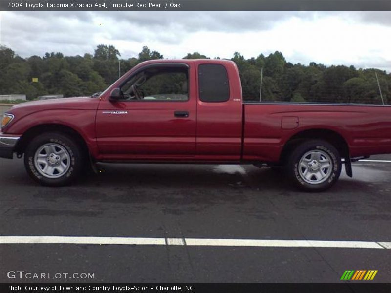 Impulse Red Pearl / Oak 2004 Toyota Tacoma Xtracab 4x4