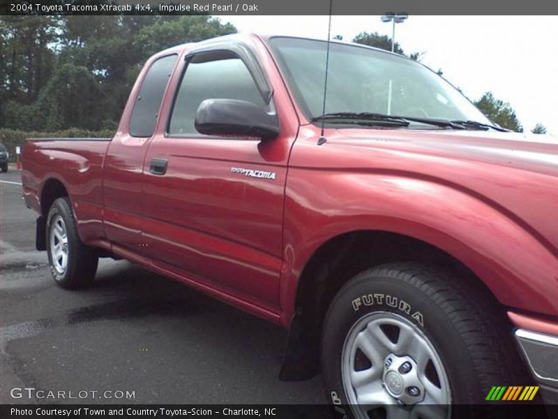 Impulse Red Pearl / Oak 2004 Toyota Tacoma Xtracab 4x4