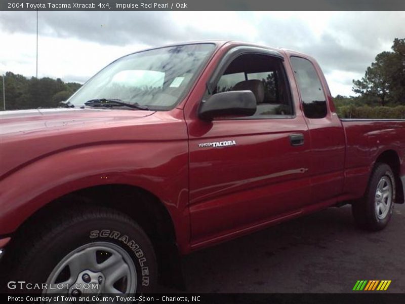 Impulse Red Pearl / Oak 2004 Toyota Tacoma Xtracab 4x4