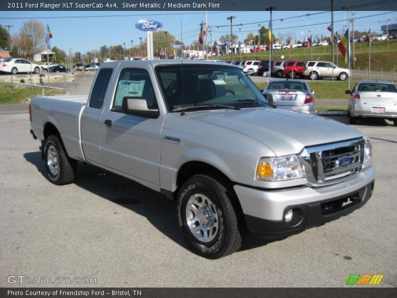 Silver Metallic / Medium Dark Flint 2011 Ford Ranger XLT SuperCab 4x4