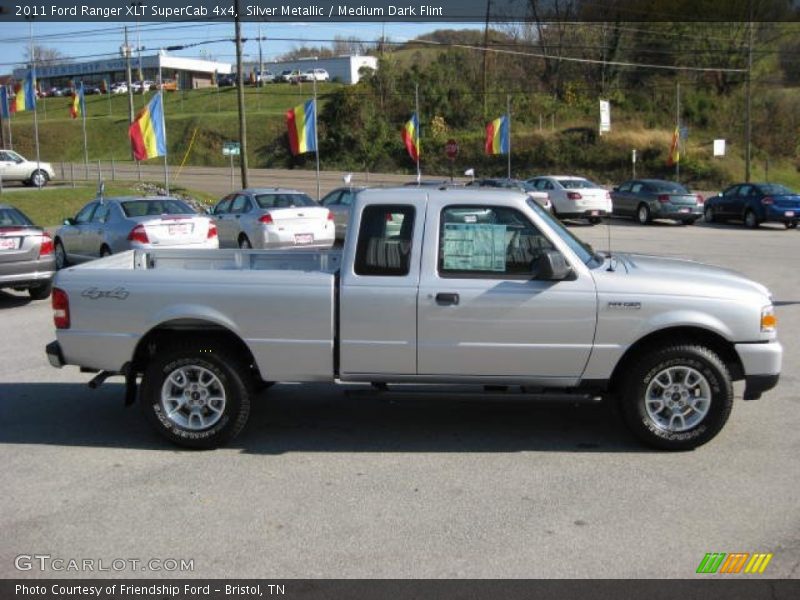 Silver Metallic / Medium Dark Flint 2011 Ford Ranger XLT SuperCab 4x4