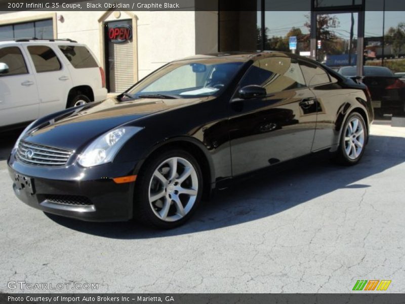 Black Obsidian / Graphite Black 2007 Infiniti G 35 Coupe