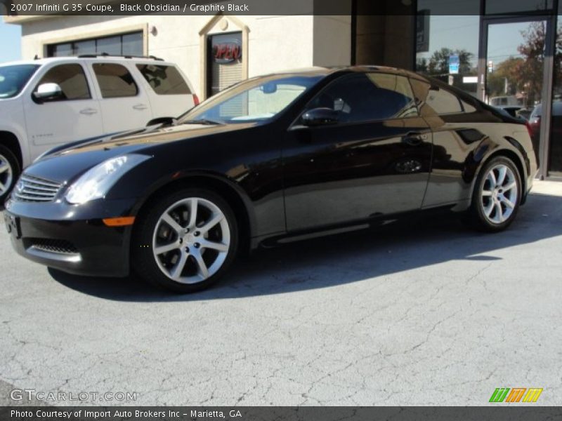 Black Obsidian / Graphite Black 2007 Infiniti G 35 Coupe