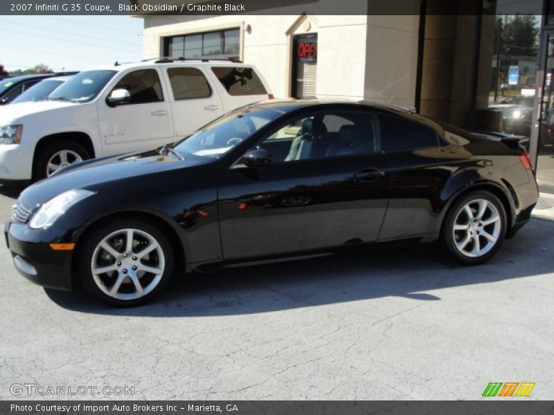 Black Obsidian / Graphite Black 2007 Infiniti G 35 Coupe