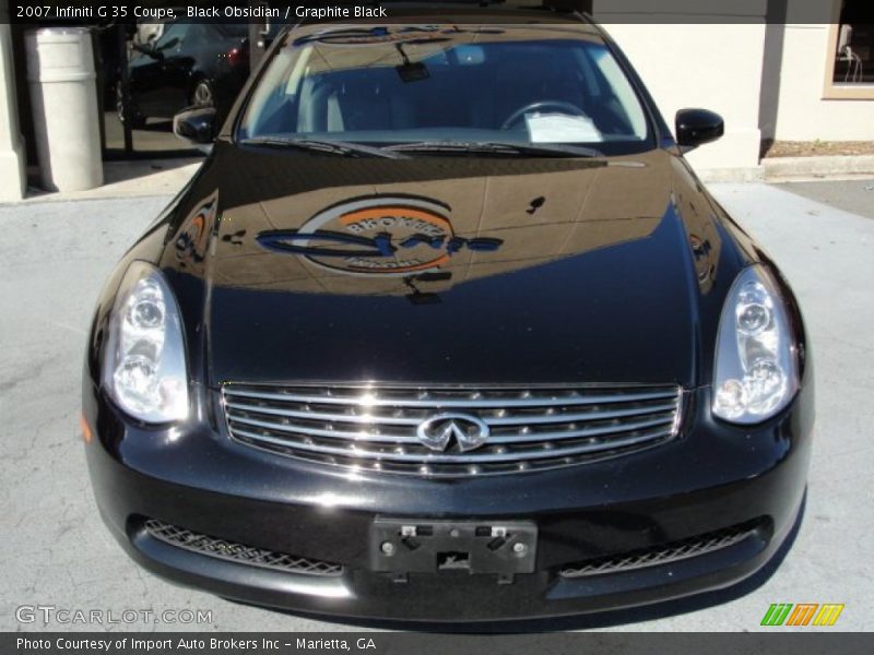 Black Obsidian / Graphite Black 2007 Infiniti G 35 Coupe