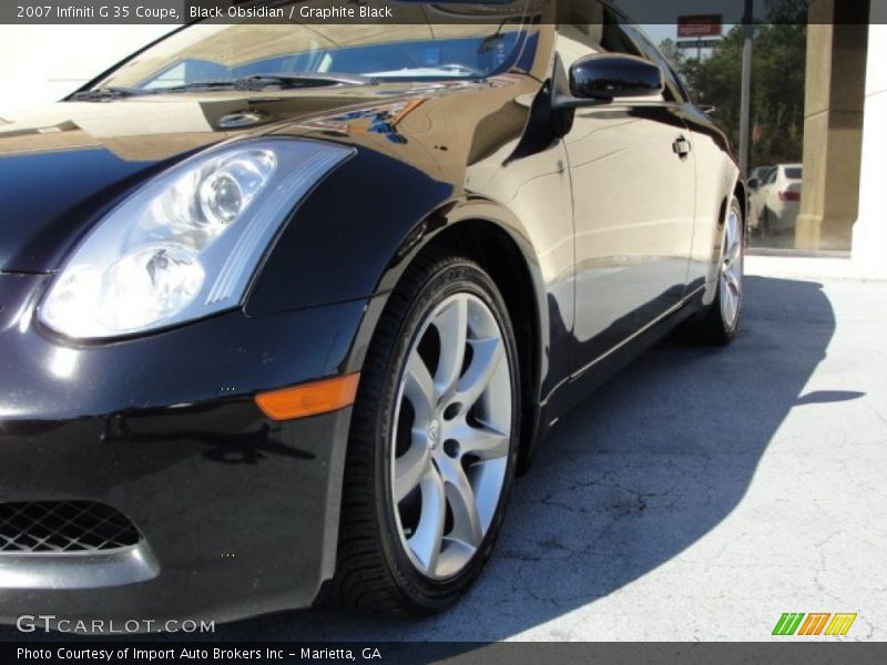 Black Obsidian / Graphite Black 2007 Infiniti G 35 Coupe