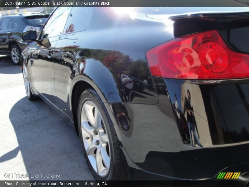 Black Obsidian / Graphite Black 2007 Infiniti G 35 Coupe