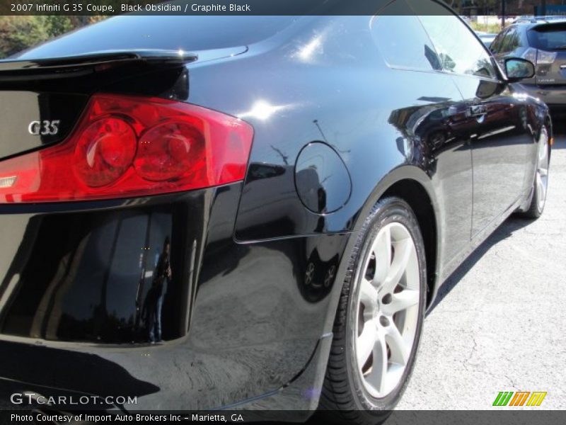 Black Obsidian / Graphite Black 2007 Infiniti G 35 Coupe
