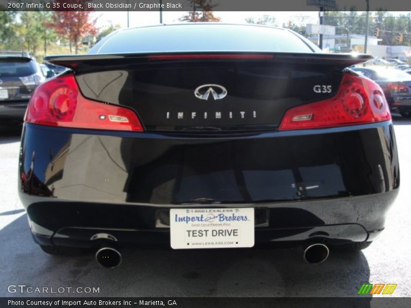 Black Obsidian / Graphite Black 2007 Infiniti G 35 Coupe