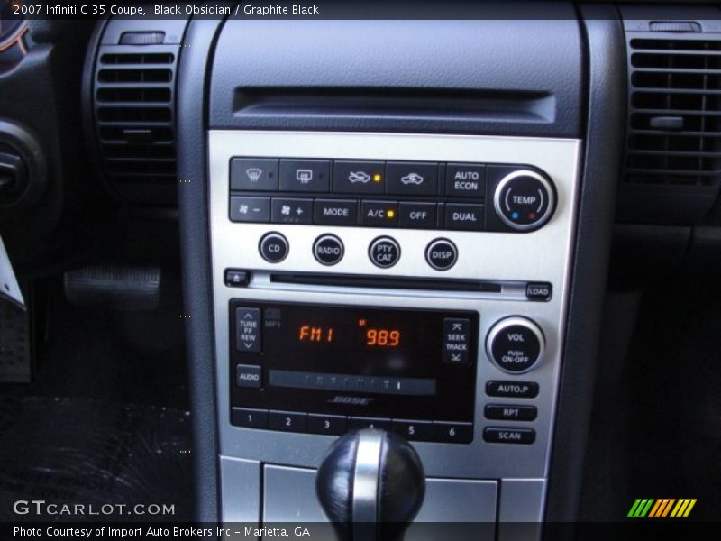 Black Obsidian / Graphite Black 2007 Infiniti G 35 Coupe