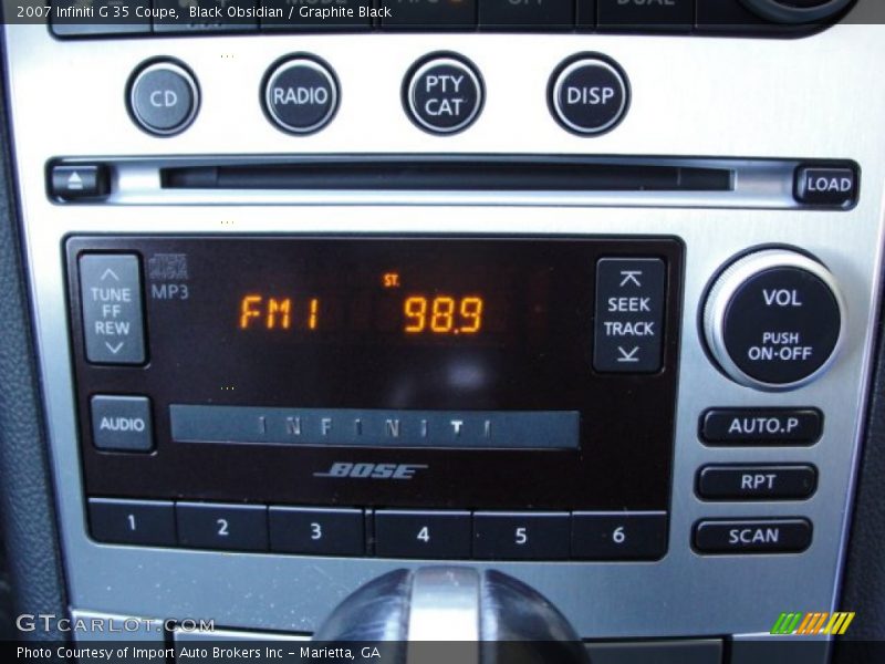 Black Obsidian / Graphite Black 2007 Infiniti G 35 Coupe