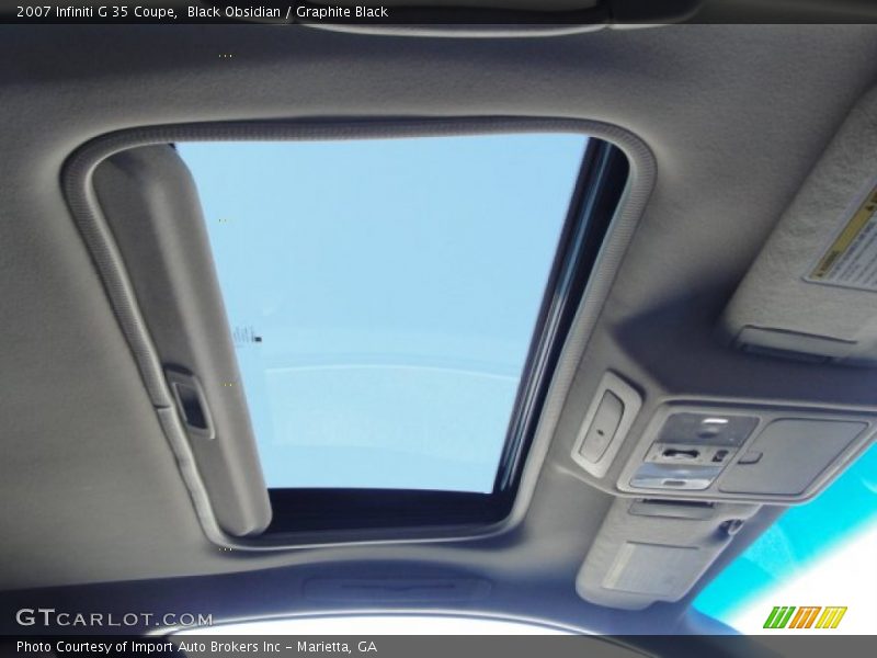 Black Obsidian / Graphite Black 2007 Infiniti G 35 Coupe