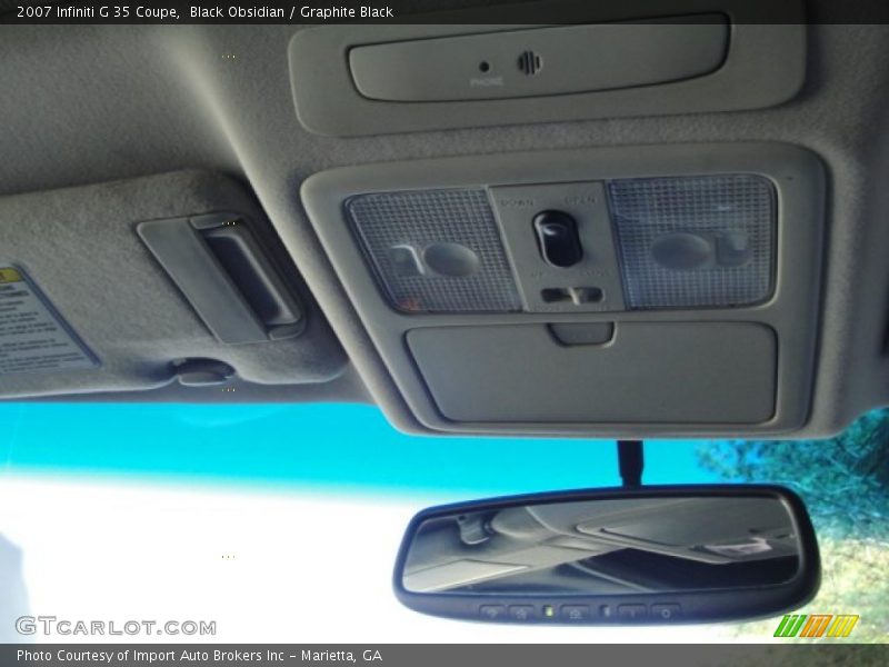 Black Obsidian / Graphite Black 2007 Infiniti G 35 Coupe