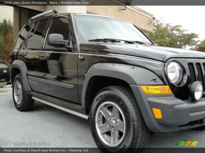 Black / Medium Slate Gray 2006 Jeep Liberty Renegade