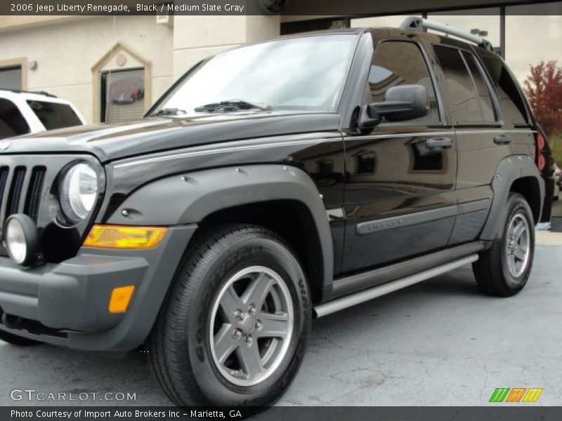 Black / Medium Slate Gray 2006 Jeep Liberty Renegade