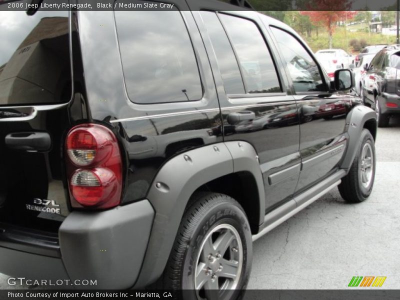 Black / Medium Slate Gray 2006 Jeep Liberty Renegade