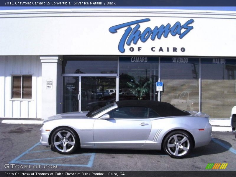 Silver Ice Metallic / Black 2011 Chevrolet Camaro SS Convertible