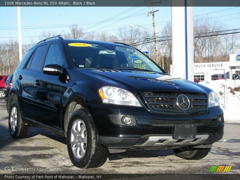 Black / Black 2006 Mercedes-Benz ML 350 4Matic