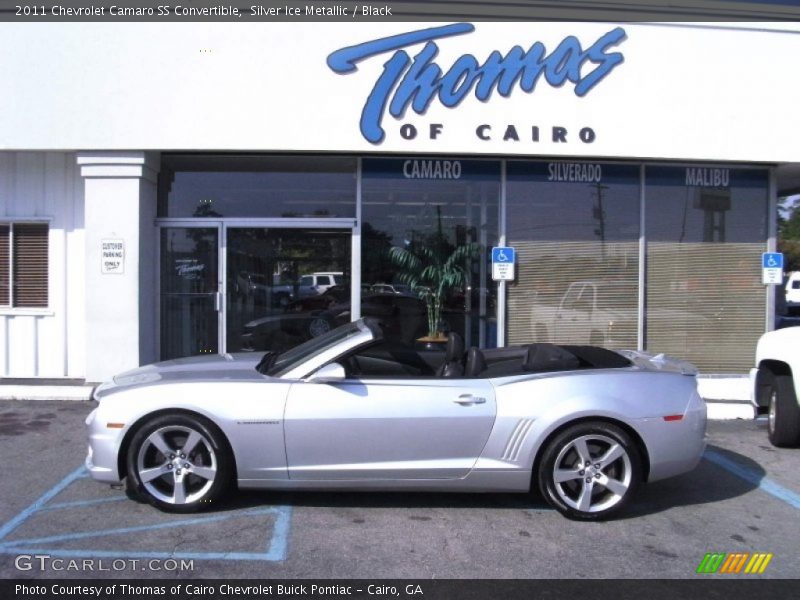 Silver Ice Metallic / Black 2011 Chevrolet Camaro SS Convertible
