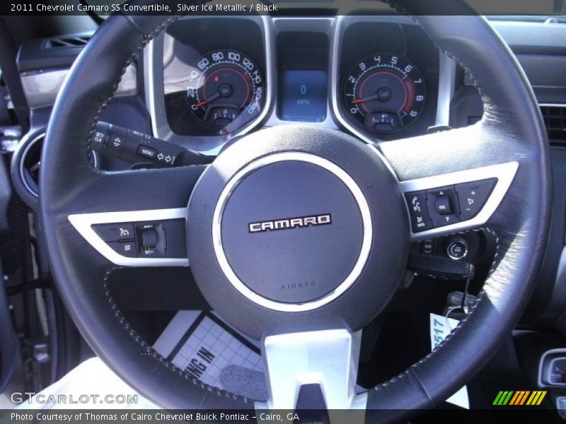 Silver Ice Metallic / Black 2011 Chevrolet Camaro SS Convertible