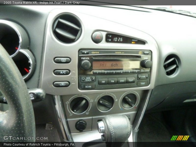 Indigo Ink Pearl / Dark Gray 2005 Toyota Matrix XR