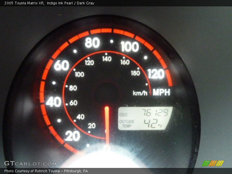 Indigo Ink Pearl / Dark Gray 2005 Toyota Matrix XR
