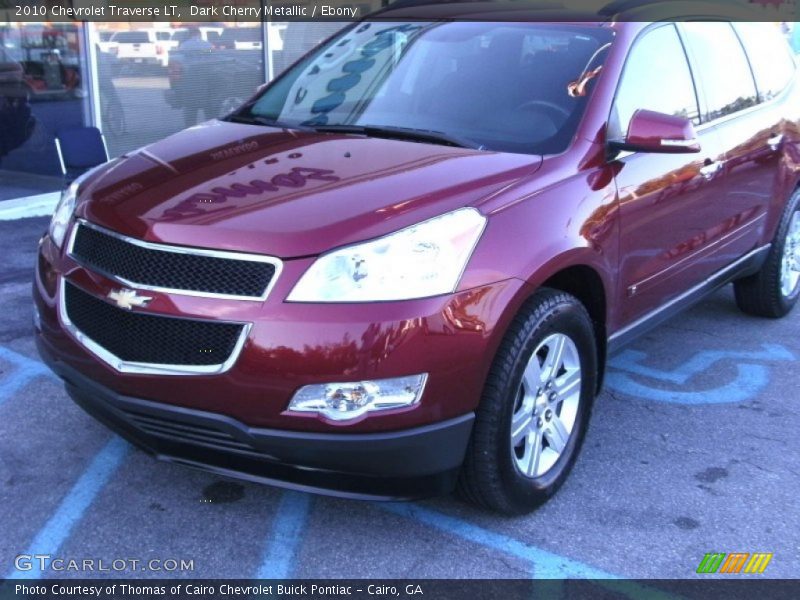 Dark Cherry Metallic / Ebony 2010 Chevrolet Traverse LT