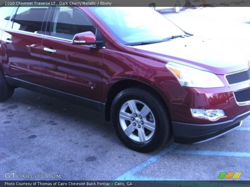 Dark Cherry Metallic / Ebony 2010 Chevrolet Traverse LT