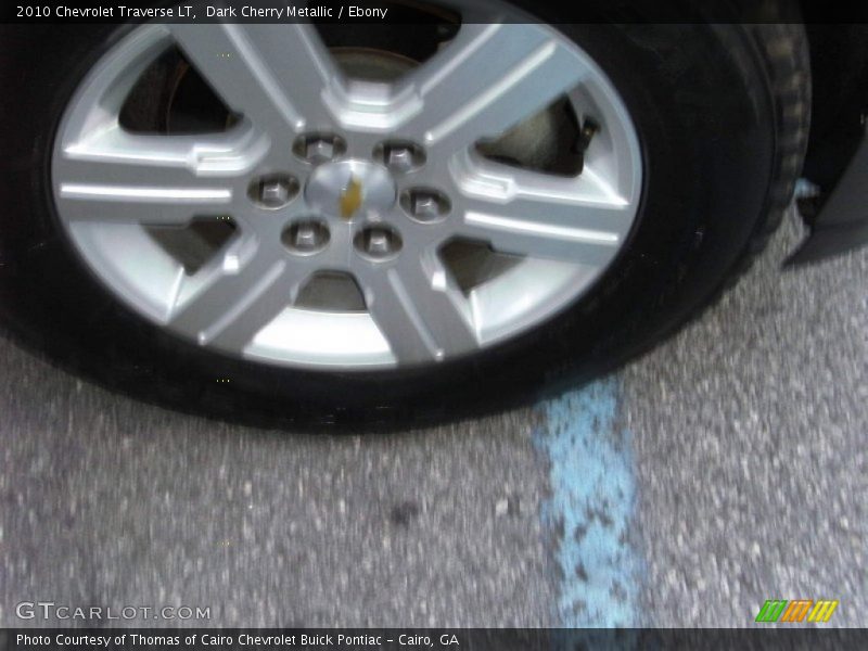 Dark Cherry Metallic / Ebony 2010 Chevrolet Traverse LT