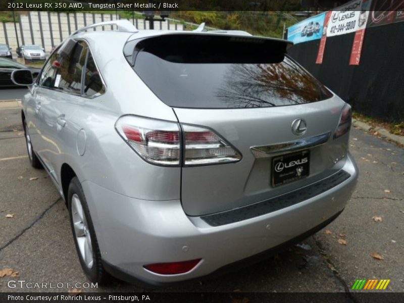 Tungsten Silver Metallic / Black 2012 Lexus RX 350 AWD