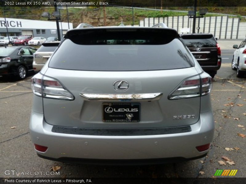 Tungsten Silver Metallic / Black 2012 Lexus RX 350 AWD