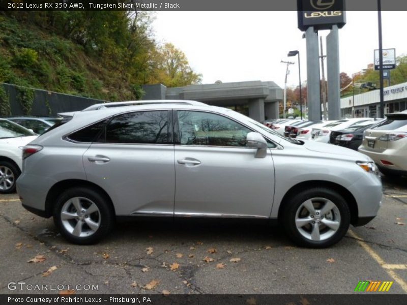 Tungsten Silver Metallic / Black 2012 Lexus RX 350 AWD