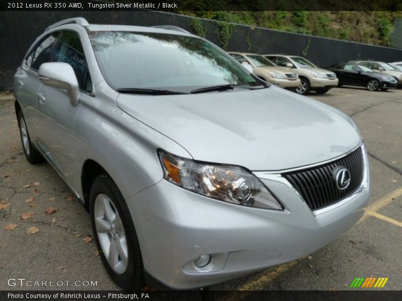 Tungsten Silver Metallic / Black 2012 Lexus RX 350 AWD