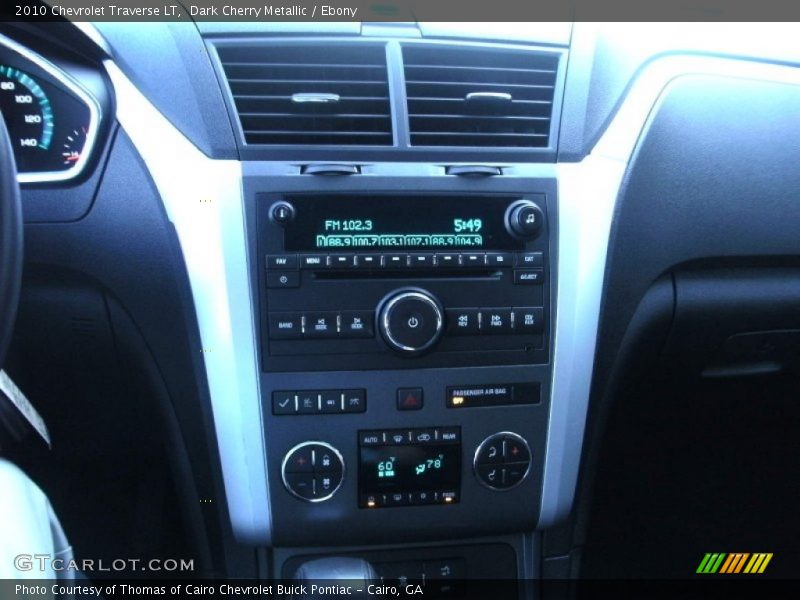 Dark Cherry Metallic / Ebony 2010 Chevrolet Traverse LT