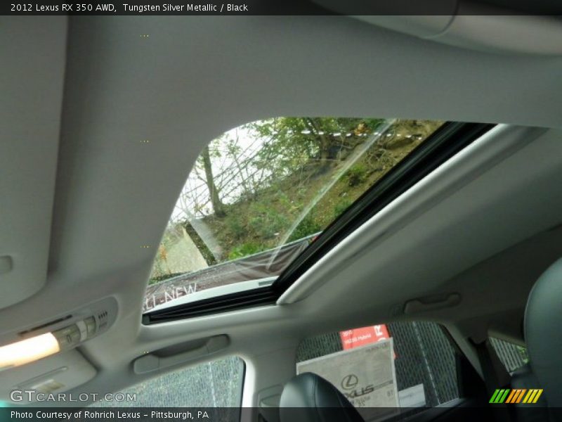 Tungsten Silver Metallic / Black 2012 Lexus RX 350 AWD