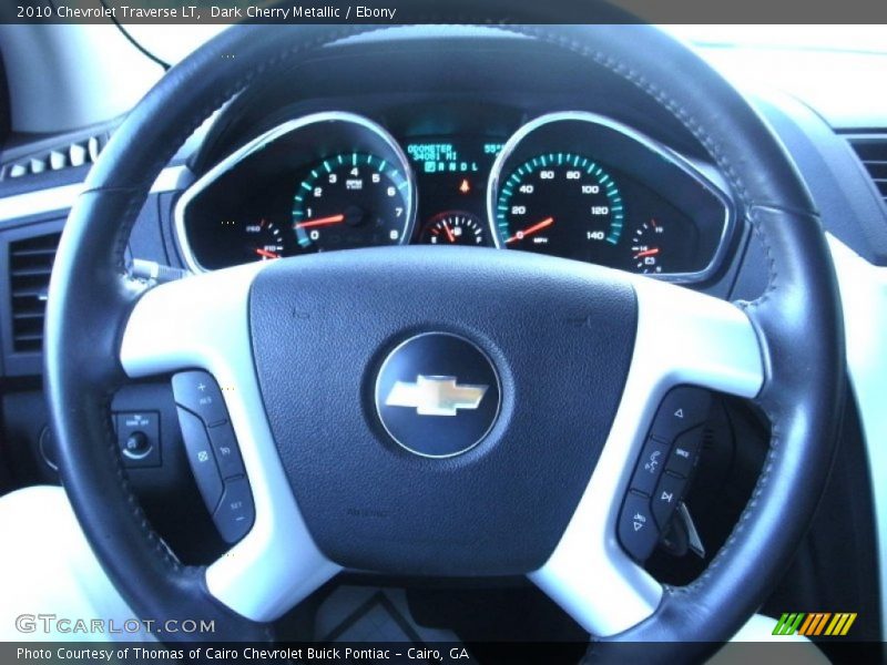 Dark Cherry Metallic / Ebony 2010 Chevrolet Traverse LT