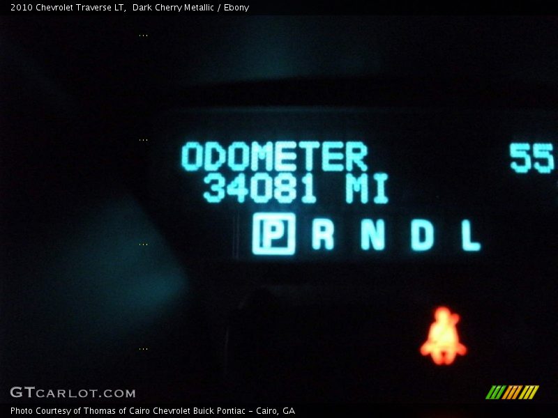 Dark Cherry Metallic / Ebony 2010 Chevrolet Traverse LT