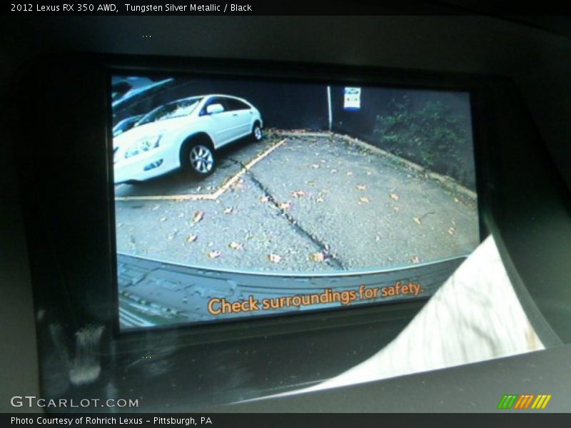 Tungsten Silver Metallic / Black 2012 Lexus RX 350 AWD