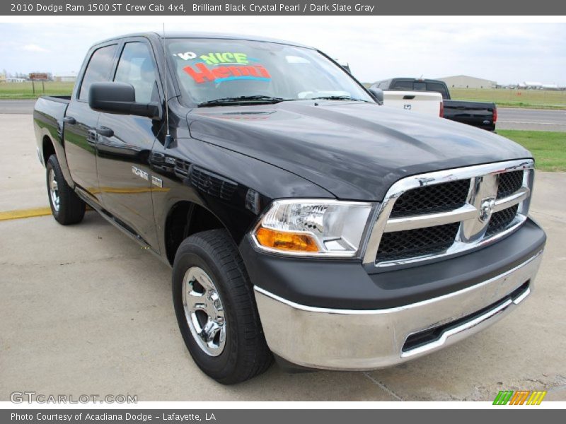 Brilliant Black Crystal Pearl / Dark Slate Gray 2010 Dodge Ram 1500 ST Crew Cab 4x4