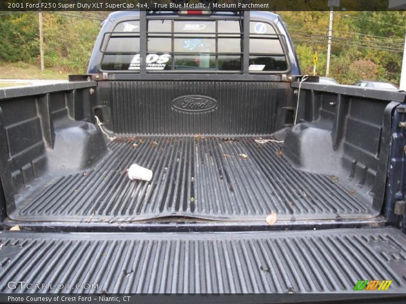 True Blue Metallic / Medium Parchment 2001 Ford F250 Super Duty XLT SuperCab 4x4