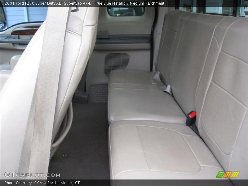 True Blue Metallic / Medium Parchment 2001 Ford F250 Super Duty XLT SuperCab 4x4