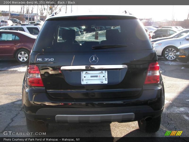 Black / Black 2006 Mercedes-Benz ML 350 4Matic