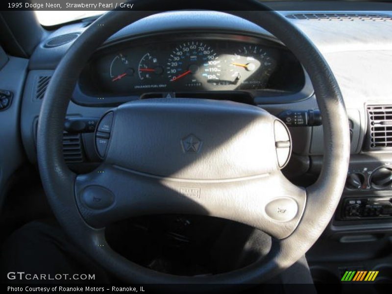 Strawberry Pearl / Grey 1995 Dodge Neon