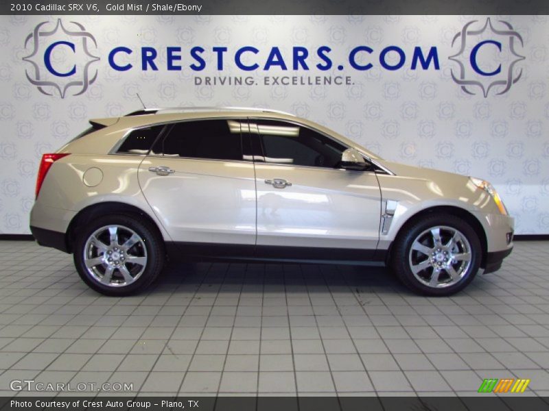 Gold Mist / Shale/Ebony 2010 Cadillac SRX V6