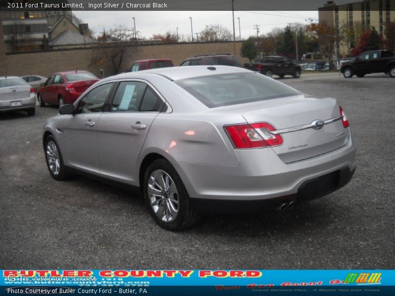 Ingot Silver / Charcoal Black 2011 Ford Taurus Limited
