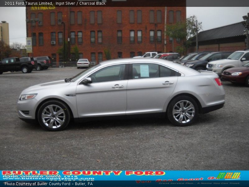 Ingot Silver / Charcoal Black 2011 Ford Taurus Limited