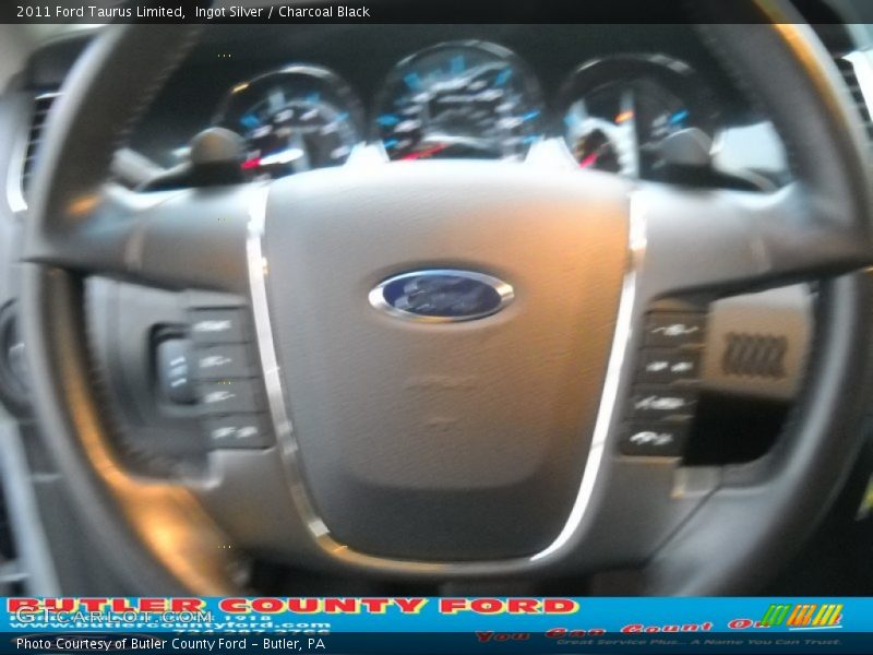 Ingot Silver / Charcoal Black 2011 Ford Taurus Limited