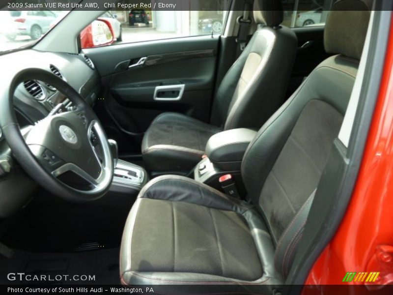  2009 VUE Red Line AWD Ebony Interior