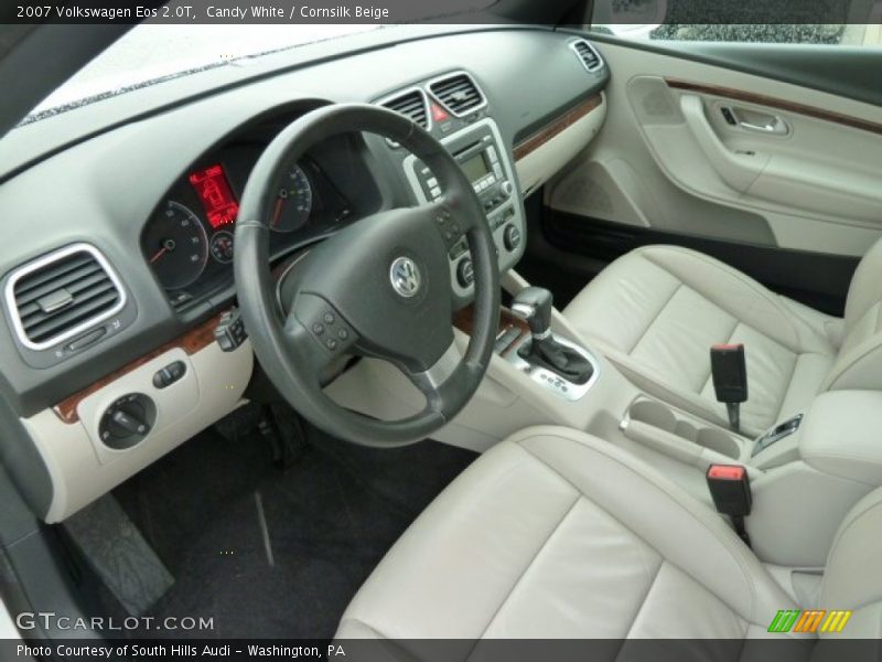 Candy White / Cornsilk Beige 2007 Volkswagen Eos 2.0T