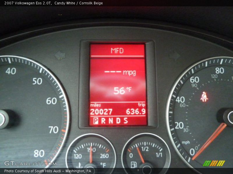 Candy White / Cornsilk Beige 2007 Volkswagen Eos 2.0T